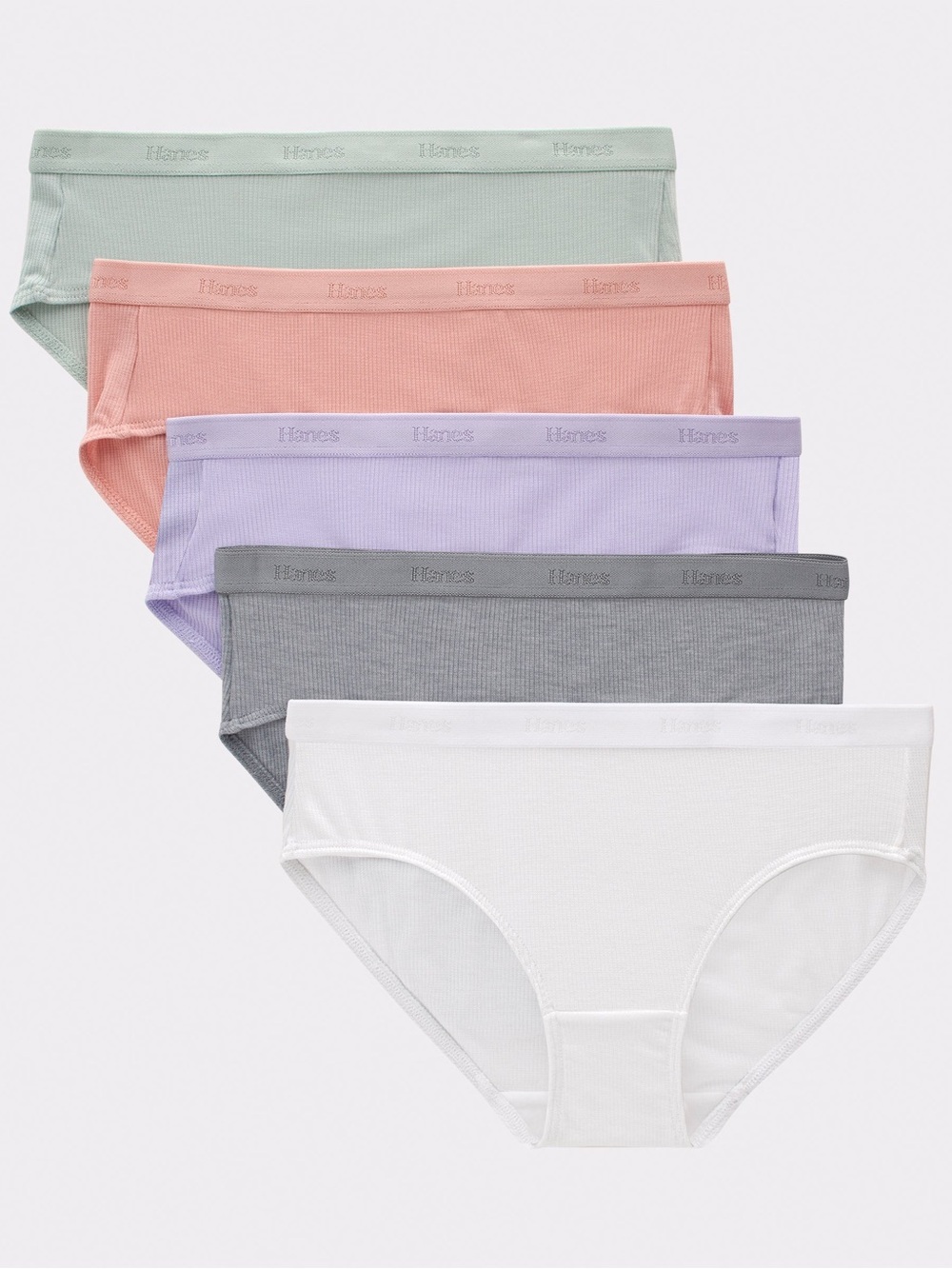 Hanes Originals Girls' SuperSoft Hipster Underwear, 5-Pack Assorted 12 OpenBox